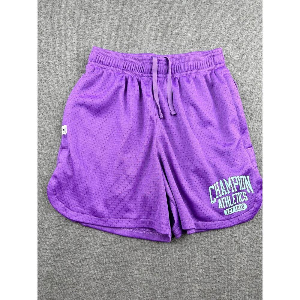 Champion Women's Purple Mesh‎ Athletic Shorts XS Lined Pockets Gym Workout Run